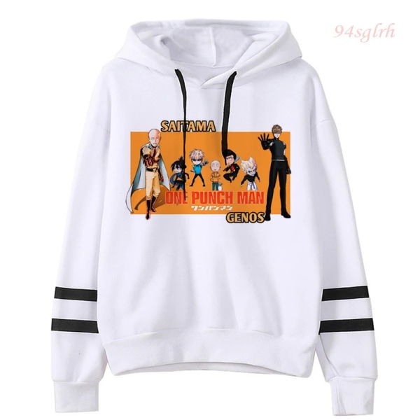 2021 One Punch Man Saitama Sensei Huvtröjor Japanska Anime Sweatshirts Herr Harajuku Manga Grafisk Hoodie Unisex Hip Hop Streetwear 30253 XXL