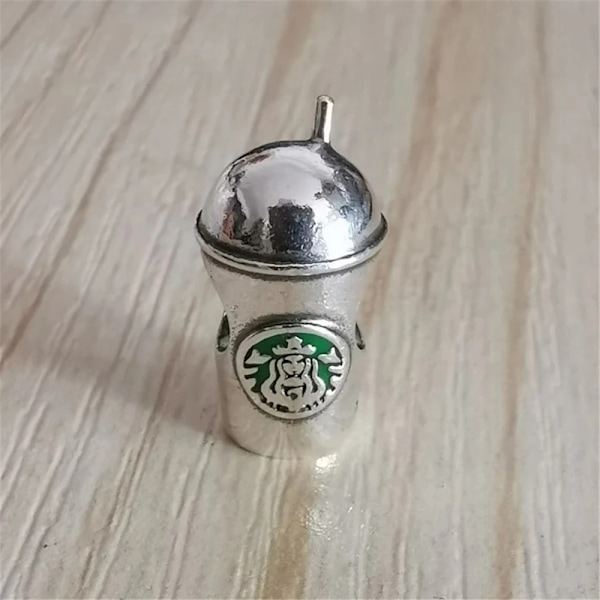 925 Sterling Sølv Kaffe Rødvin Kaffe Glas Maker Champagne Charm Bead Passer Original Pandora Armbånd DIY Smykker Til Kvinder B991 bei zi