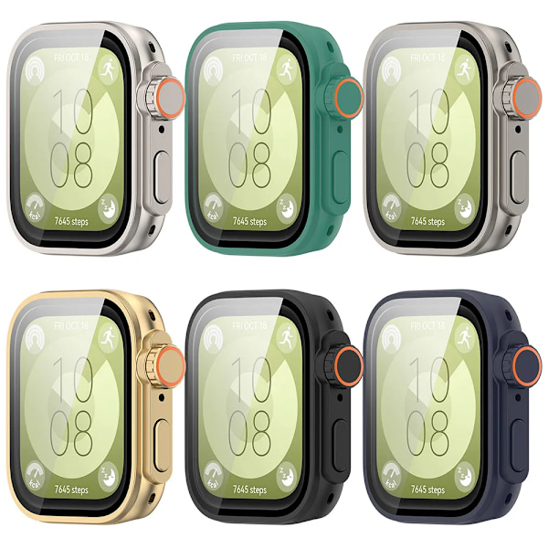 Ändra Till Ultra Pc Case Glass För Huawei Watch Passa 3 Smart Klocka Skärmskydd För Huawei Fit 3 Uppgradera Till Huawei Tillbehör Ultra2 Gold Huawei Watch Fit 3