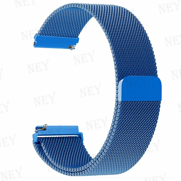Milaneslinga för Samsung Galaxy Watch 6/5/4/6 Classic/active2 band 22/20mm Metall magnetiskt armband Huawei GT 4-3- pro-2-2e rem Sky blue 15 20MM watch band