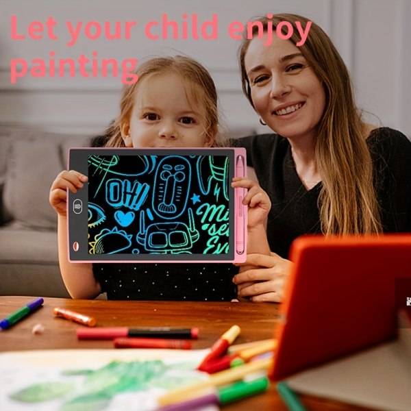 21,59 Cm Färgglad LCD-skrivplatta, ritbräda för klotterbräda för barn, pedagogisk födelsedagspresent för toddler Blue