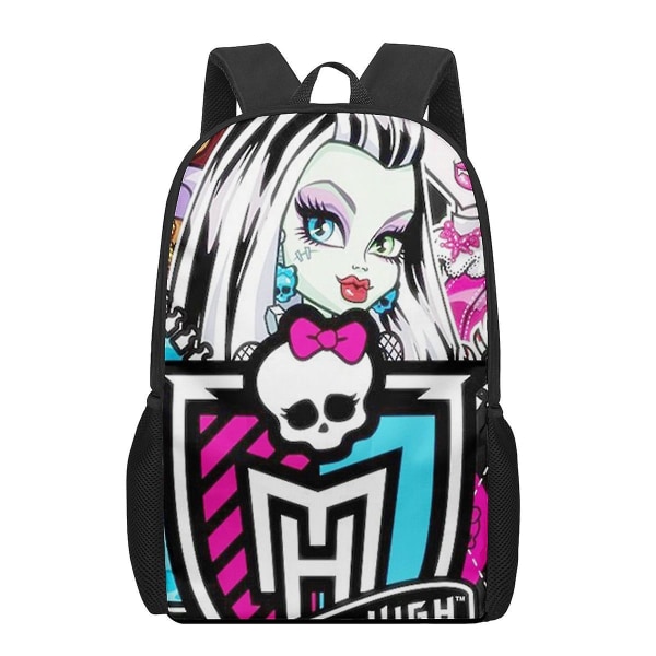 Monster High 3d-mönster skolväska för barn Flickor Pojkar Casual Bokväskor Barn Ryggsäck Pojkar Flickor Multifunktionella skolväskor 7