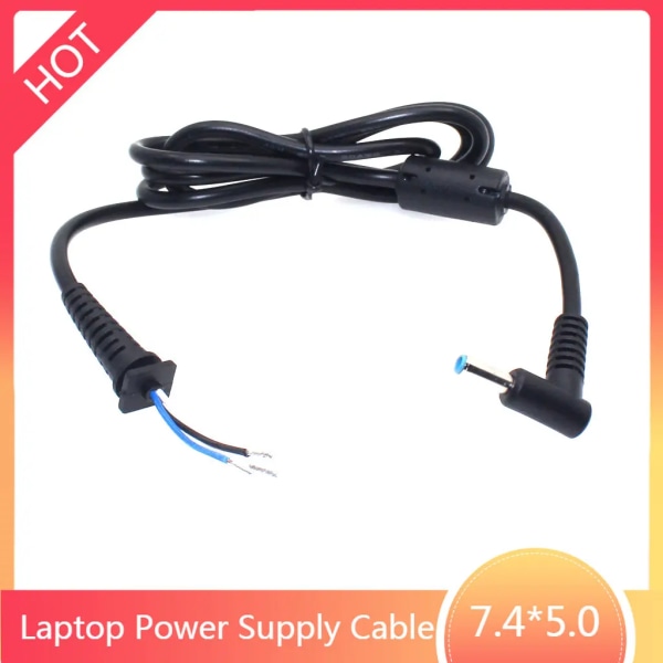 DC 4,5x3,0 4,5*3,0 mm DC power Pluggkabel Blå kontakt med stift för Hp Laptop Adapter 19,5V 3,33A 4,62A kabel