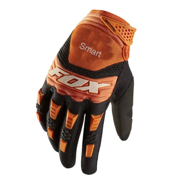 Cykelhandskar för män fox Off-road MX BMX ATV MTB Cykelhandskar Enduro DownHill Racing Rider Bike Handskar Motocross Orange---Black XL