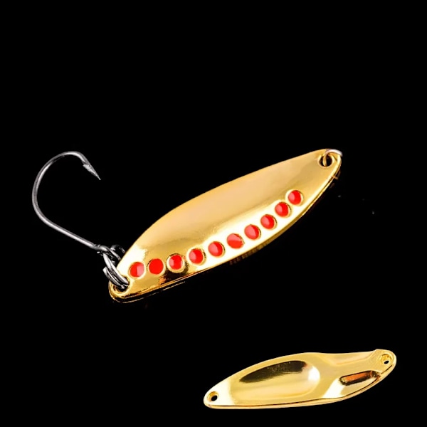 10 stk./sæt Lokke Metal Spinner Lokke Ske Sæt Guld Sølv Fiske Spinner Lokker Kit Pailletter Fiskegrej Hård Agnsfisk 2.5G 3.5G 5G 2.5g-10pcs-hook