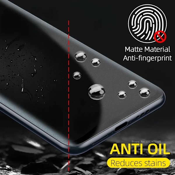 3Pcs Matt Hydrogel Film För Samsung Galaxy Samsung Not 20 10 S10 S9 Galaxy S9 Plus Matte Hydrogel Film