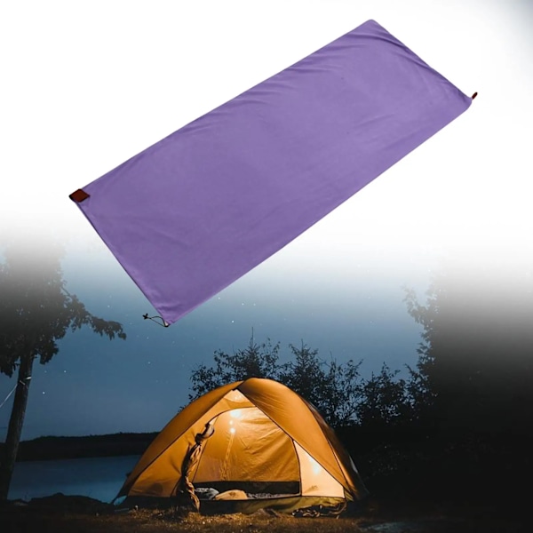 Makuupussivuori Polar Fleece Camping Peitto Aikuisille Avattava 180x80cm Blue