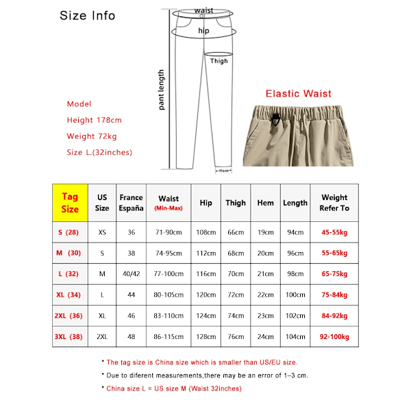 2024 Vår Nya Mäns Lastbyxor Koreanska Mode Utomhus Stora Fickor Rak Baggy Casual Byxor Hane Bred Ben Loose Tro Användare black S(28)