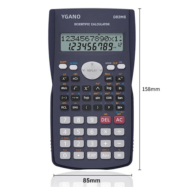 Multifunktionell Vetenskaplig Räknemaskin Student Enkel Bärbar Stor Skärm Funktion Calculator Stationery School Office Leveranser Green