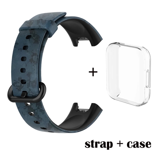 Silikonbandsrem för XiaoMi Mi Watch Lite / För Redmi Watchrem för Redmi Watch 2 Lite Armbandsbyte + case b Group For Mi Watch Lite