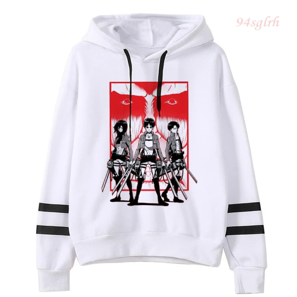 Unisex Attack on Titan Hoodies Herr Harajuku Shingeki No Kyojin Kläder Anime Manga Sweatshirt Hip Hop Lös Casual Streetwear 9002 Asian 2XL
