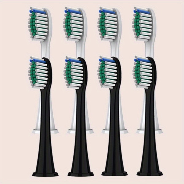 Universal elektriskt tandborsthuvud för Philips Sonicare - Rengör och byt enkelt ut - Kompatibel med HX3216/6730/3226/93-serien - män och kvinnor Combination Color 8pcs