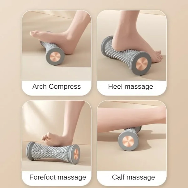 Fodmassage Roller Yoga Massagebold Plantar Fascia Roller Muskelafspændingspleje Plastik Manuel Fodmassager Green