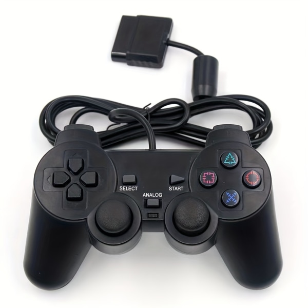 Kabelansluten kontroll för PS2-kontroll för kabelansluten USB PC-spelplatta Black