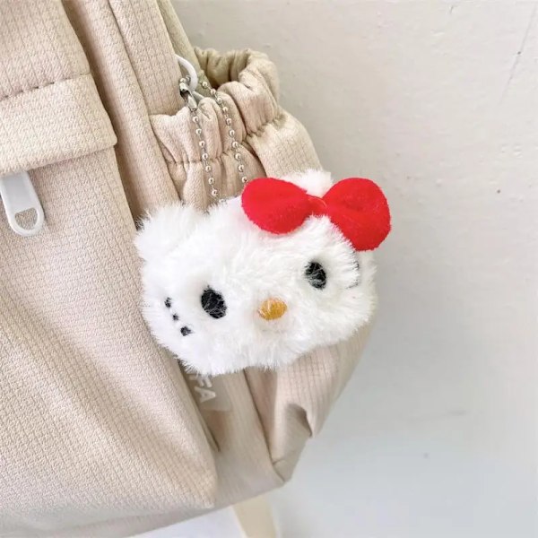 Kawaii Plyschleksak Cartoon Pompompurin Melody HelloKitty Söt Nyckelring Väska Hänge Ryggsäck Dekorativa Tillbehör Par Barnpresent Hello Kitty