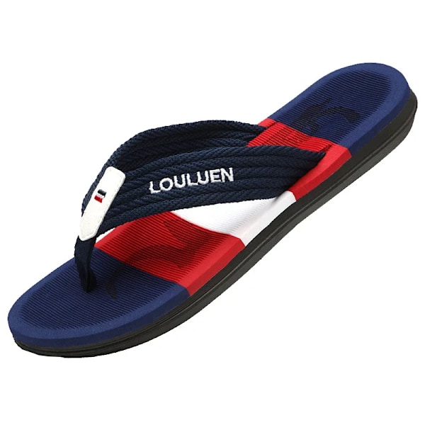 Flip Flops Mäns Sommar Utomhus Tofflor Fashionabla Sandaler Casual Beach Tofflor Olika Bekväma Hem Menns Slipp Perfekt. Green 44