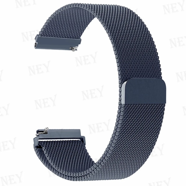 Milaneslinga för Samsung Galaxy Watch 6/5/4/6 Classic/active2 band 22/20mm Metall magnetiskt armband Huawei GT 4-3- pro-2-2e rem Space Gray 21 22MM watch band