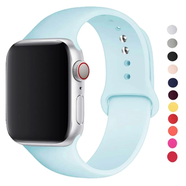 Glas+ Case+ Rem För Apple Watch -band 44mm 45mm 42mm 41mm 40mm 38mm Silikonarmband iWatch-serien 8 9 7 6 5 4 3 SE 54 pitaya 44mm series 654 se