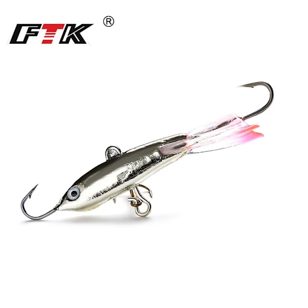 FTK Isfiskeri Lokke 12g/6.7cm Vinter Jig Lokke Balancer Hård Lokke 3D Øjne Fiskeri Krog Bly Hård Lokke Tackle FSBD008-028