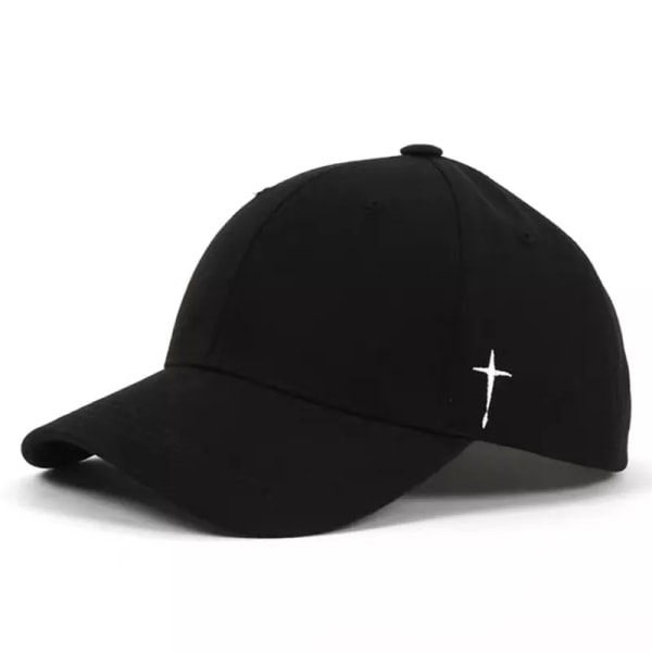 Unisex enkel svart cap Enfärgad golfhatt Bomull Snapback kepsar Casquette Hattar Casual Hip Hop pappa hattar för män kvinnor Black Adjustable