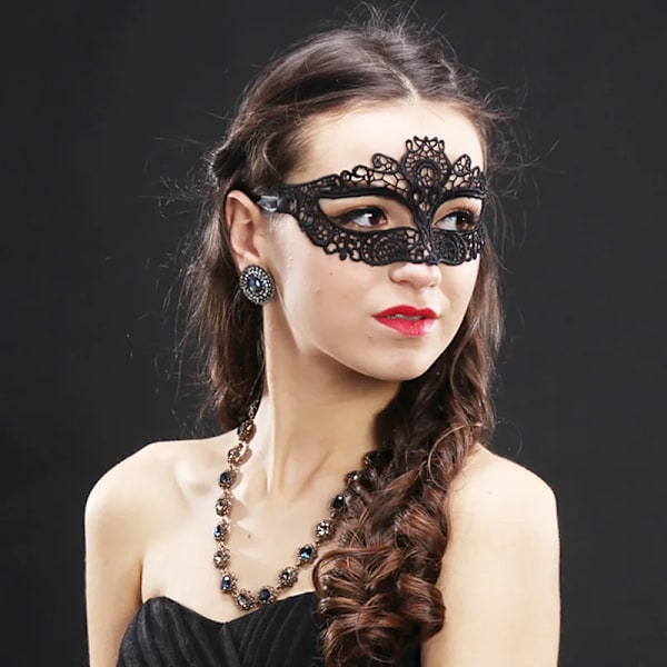 Naiset Ontto Seksi Pitsi Masquerade Kasvonaamio Cosplay Prom Juhlat Rekvisiitta Puku Karnevaali Juhlat Masquerade Yökerho Kuningatar Messu K 11