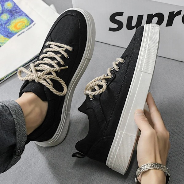 Ny Designer Mænds Casual Sneakers Tjock-Soled Vulkaniserede Sko Mærker Mænd Sport Åndbar Running Skateboard Træning Sho Sho Er brown 39