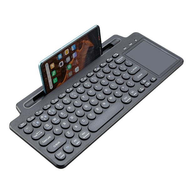 2.4G Trådløst Bluetooth-tastatur med tablet/telefonholder Kompatibel med iOS Andriod Windows Tablet iPad Telefon PC Bærbar computer Touchpad