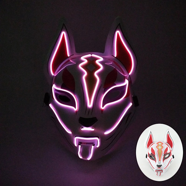 Led Demon Slayer Maske Halloween Japansk Karneval Maske Fødselsdagsfest Anime Demon Slayer Lysende Demon Slayer Sabito Sabito Maske Color7