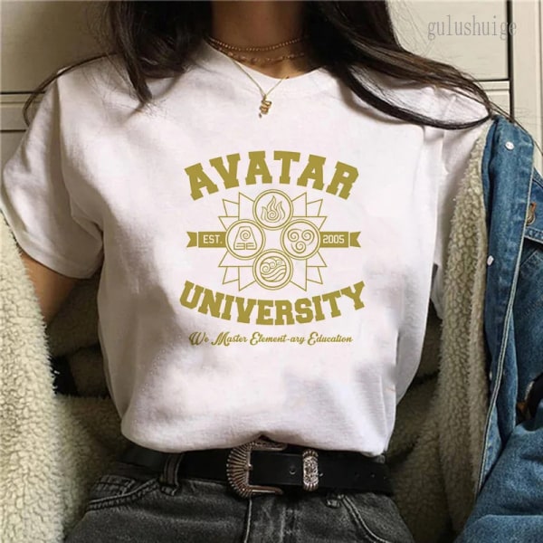 Avatar The Last Airbender Fire Nation Anime Cartoon T-shirt Unisex Summer Causel Harajuku Tshirt Ullzang T-shirt 90-tal Anime Tees 30324 XXL