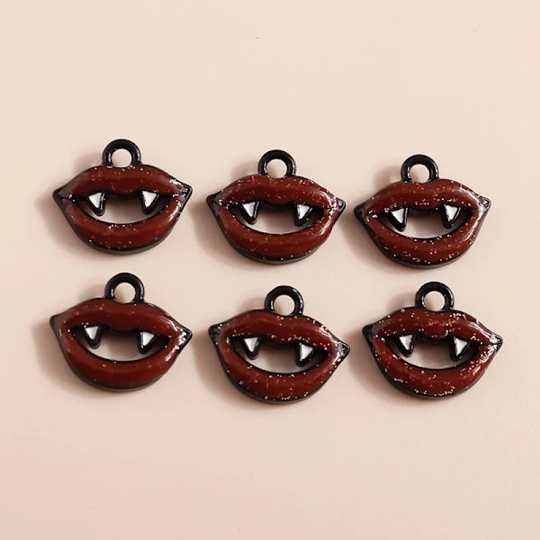 10St/Lot Mix Enamel Halloween Bat Pumpkin Ghost Charms För Smycken Göra Örhängen Hängande Halsband D Nyckelkedjor Hantverksgåva Titanium Plated