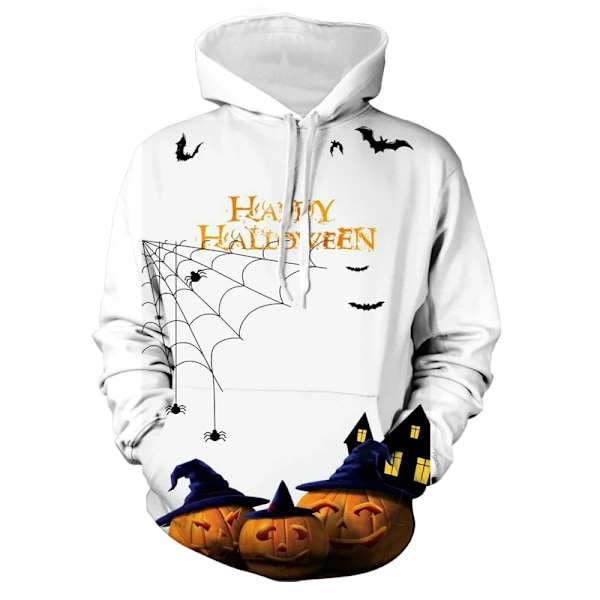 Disney Halloween Hoodie Höst Män Kvinnor Tecknade Mickey Stitch Tryckt Huva Kläder Mode Rock Med Hatt Casual Streetweare W14542 4XL