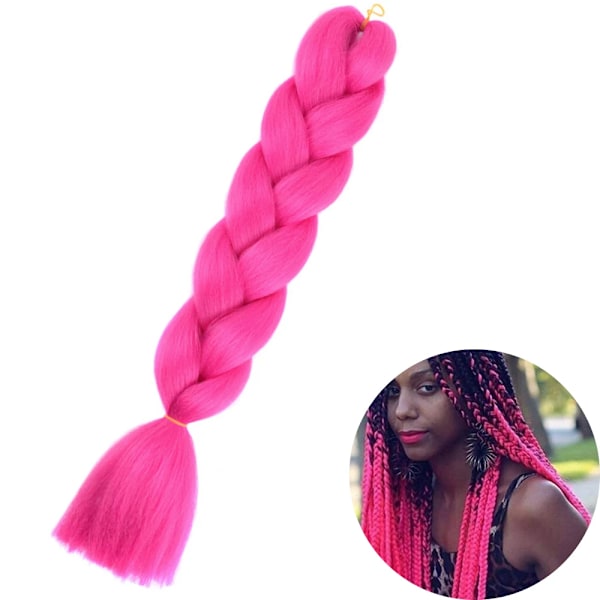 24&Quot; Syntetiska Yaki Flätar Hår Kanekalon Ombre Flätande Hår Jumbo Braid Hår Extension För Kvinnor Hundratals Färger Diy Hår ZITONG-A18 24inches