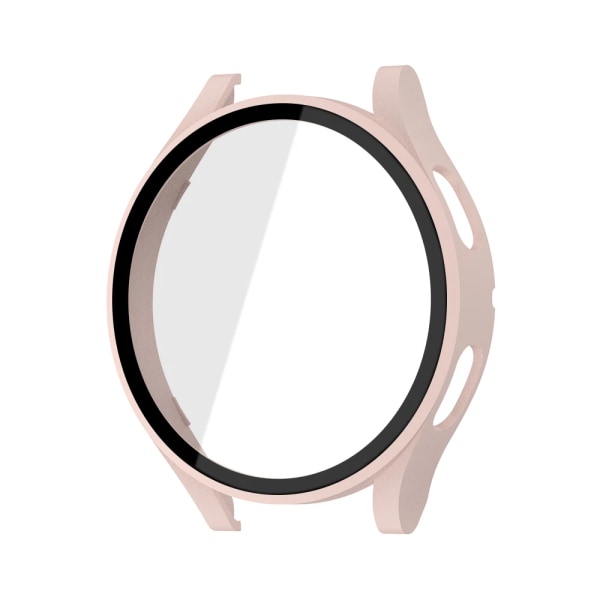 Glas+Matt Watch Cover för Samsung Galaxy Watch 4 Case 44mm 40mm, All Around-täckning Skyddande stötfångare för Galaxy Watch 5/4 Pink Galaxy watch 5 44mm