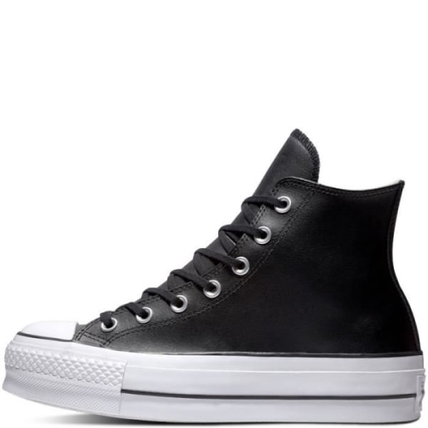 Sneakers - Converse High Top Plattform - Svart - Vuxen - Läder - Snören - Plattform Svart 36