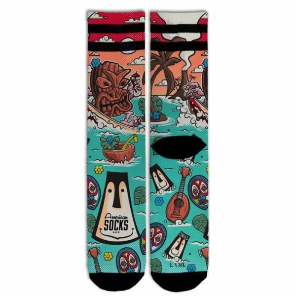 American Socks Tiki Surf strumpor - multicolor - 42/46