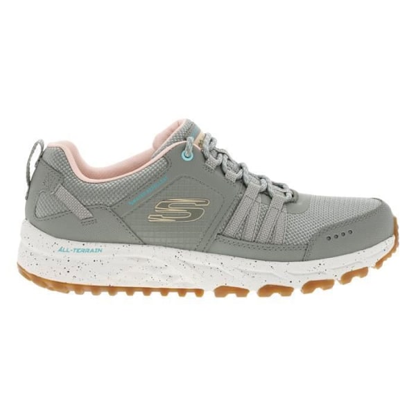 Skechers gröna lädersneakers - Dam - Vandring - Oliv - Vit - Multisport - Torr Oliv 39