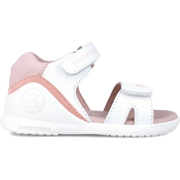 Vit sandal för baby - BIOMECANICS - Hjärtan - Scratch - Läder 25