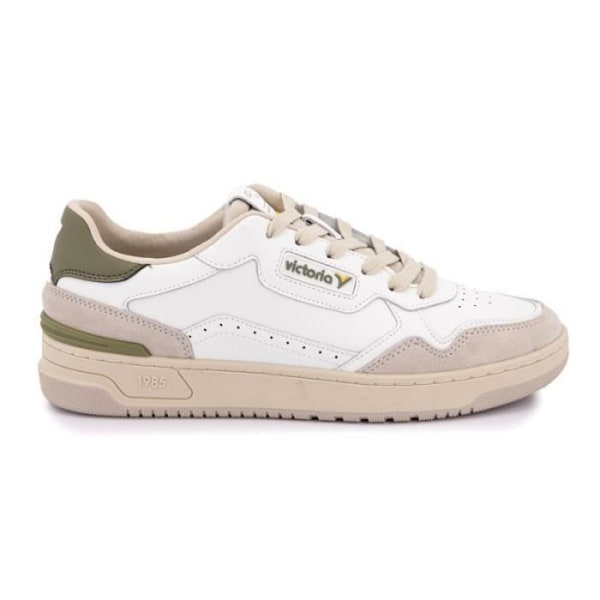 VICTORIA låga sneakers för män - Khaki - Spetsar - Platta Kaki 42