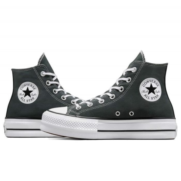 Damskor - CONVERSE - Chuck Taylor All Star Lift Hi - Grå - Platt klack - Snören 38