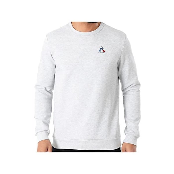 Sweat - Le Coq Sportif - Essential N2 - Grå - Bomull - Långa ärmar Grå S