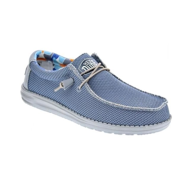 Hey Dude Wally Sox Triple Loafers för män - Vit och Azul - Textil 40