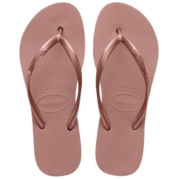 Flip flops för kvinnor - Havaianas - Slim Flatform - Rosa - Gummi - Exceptionell komfort