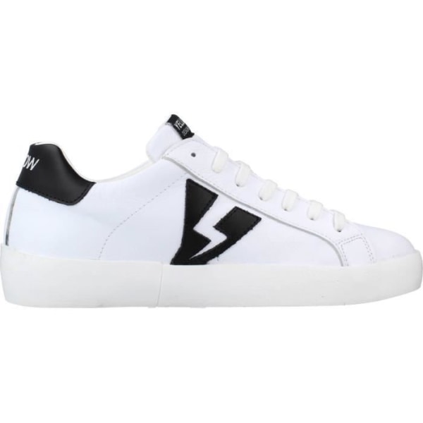 Sneaker dam - GUL - 122991 - Vit - Snören - Gummisula Vit 38