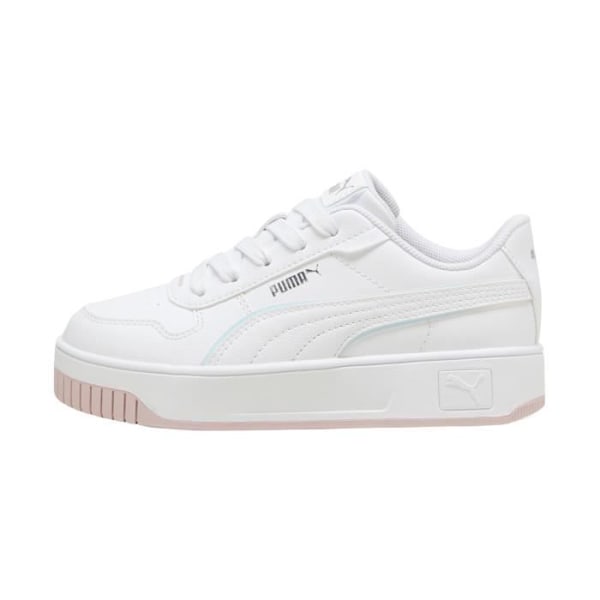 Puma Junior Carina Street Holo 2 Low Top Sneaker - Puma White Mauve Mist Puma vit lila dimma 28