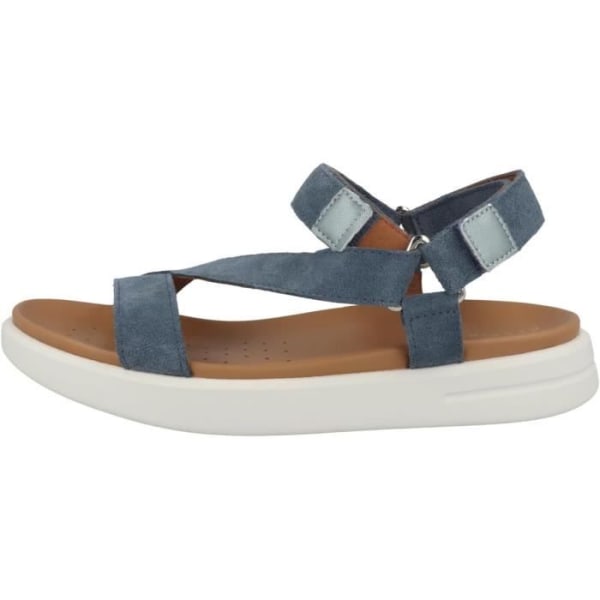 Geox D45PAB Sandaler - Dam - Blå - Spänne - Platt - Mocka-Nubuck - 39