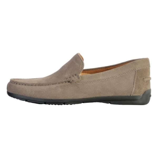 Loafers för män - Geox Siron Dove - Nubuck - Grå - Exceptionell komfort