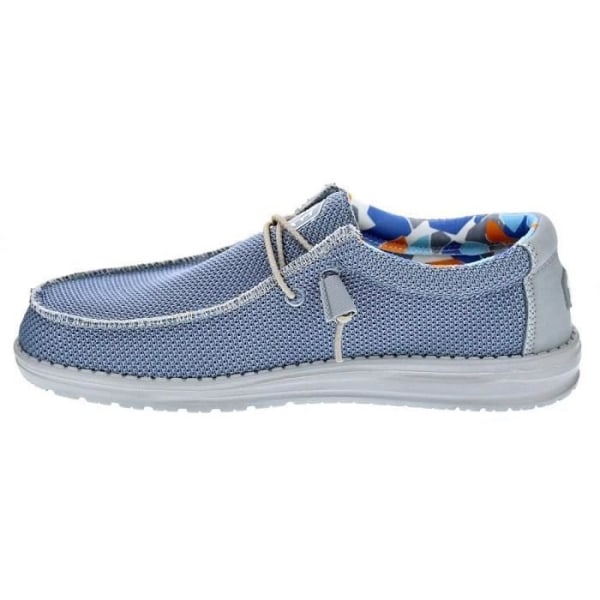 Hey Dude Wally Sox Triple Loafers för män - Vit och Azul - Textil 40