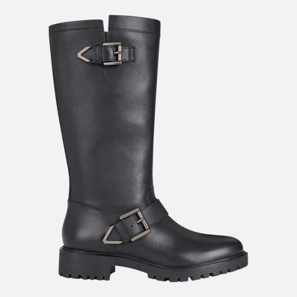 D HOARA ankelboots för kvinnor - GEOX - Läder - Svart - Biker-stil Svart 38