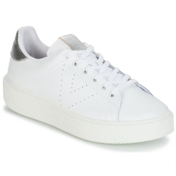 Silver wedge sneakers - Victoria - Dam - Spetsar - Syntet - Vit 30