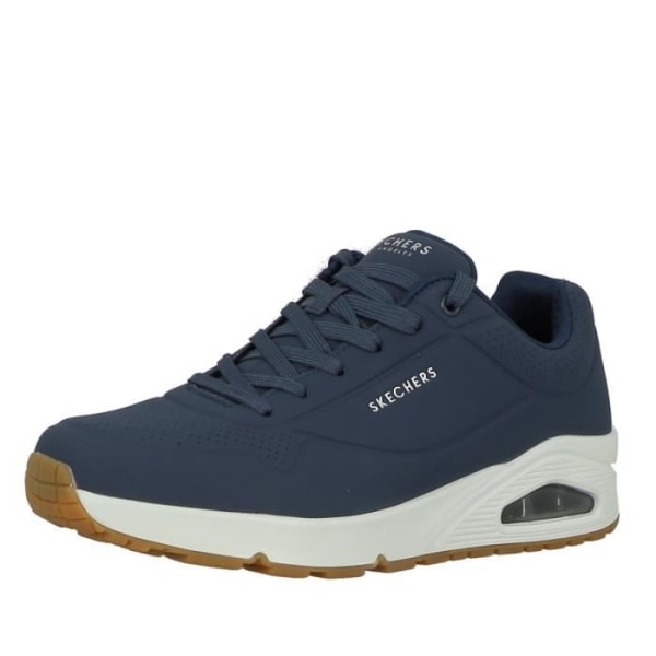 Sneakers för män - Skechers - Basket Uno - Stand on Air - Marinblå - Luftkylt Memory Foam - Fitness marinblå 41